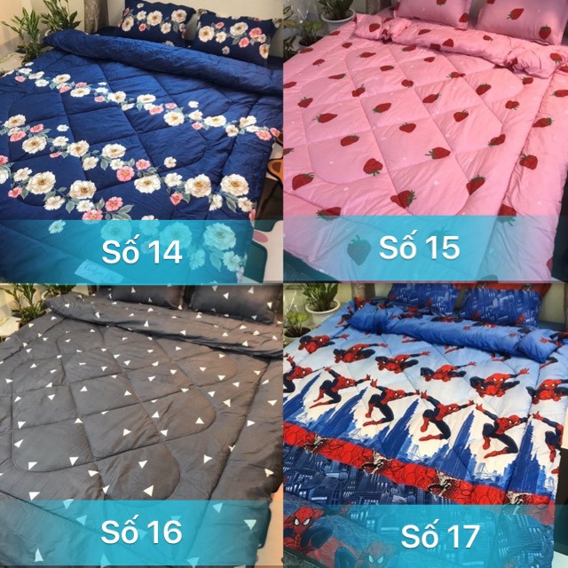 bộ chăn phao 5 món ga gối chăn phao cotton poly nhiều mẫu 2019( được chọn mẫu nhé Khách) | BigBuy360 - bigbuy360.vn