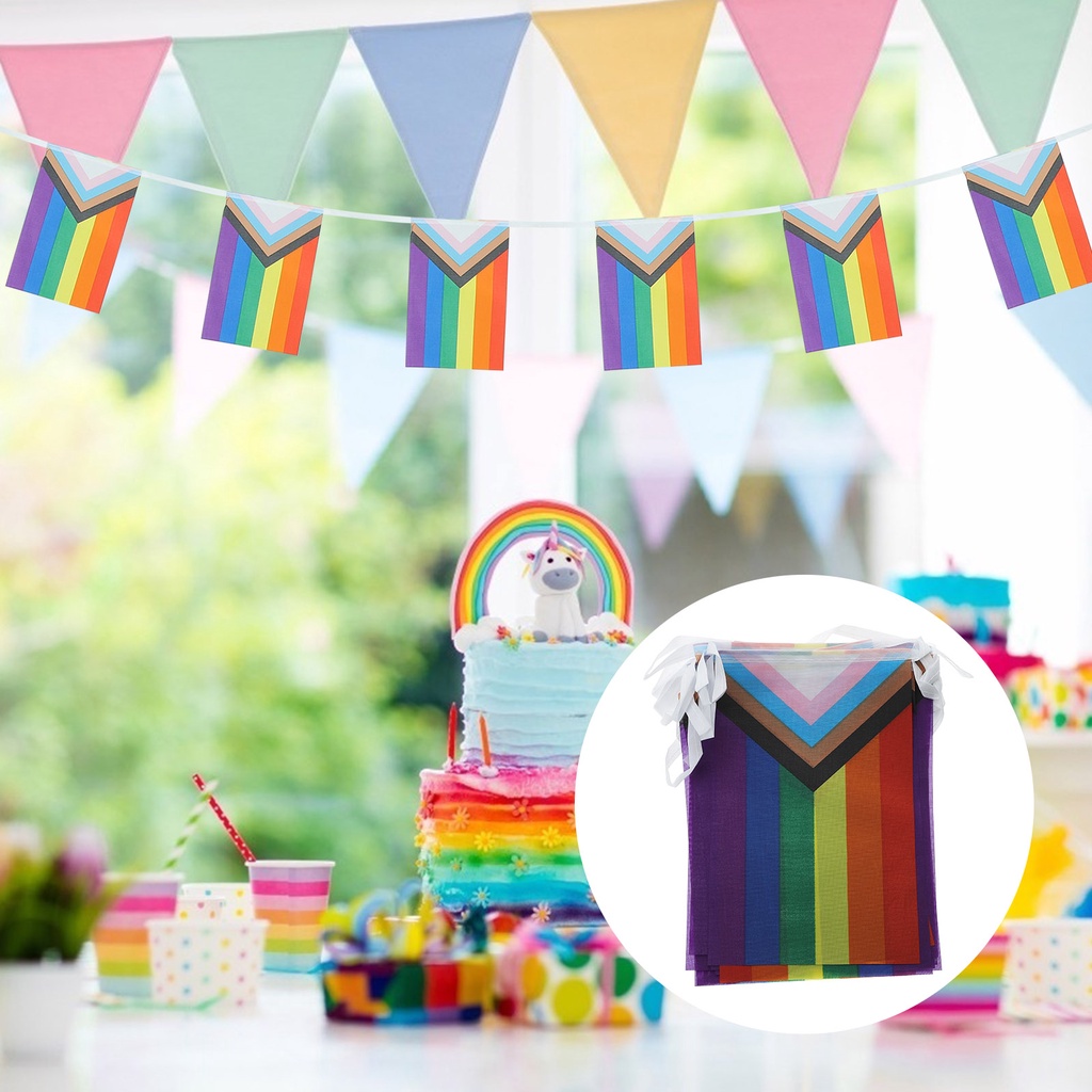 Dây Cờ Cầu Vồng LGBT Trang Trí Tiệc❤️