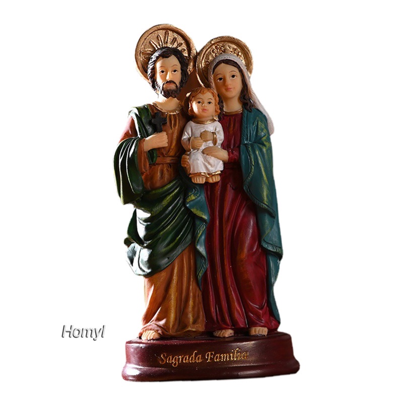 Tượng Chúa Jesus Mary Kích Thước 5.5 Inch Dùng Trang Trí