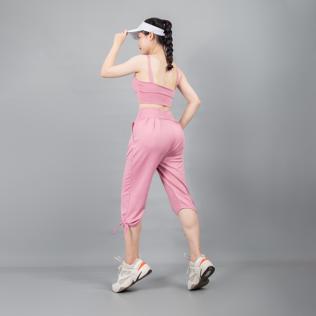 Bộ đồ thể thao Gladimax Quần S-Zumba buộc gấu &amp; Bra Two-Strings trẻ trung, cá tính, năng động
