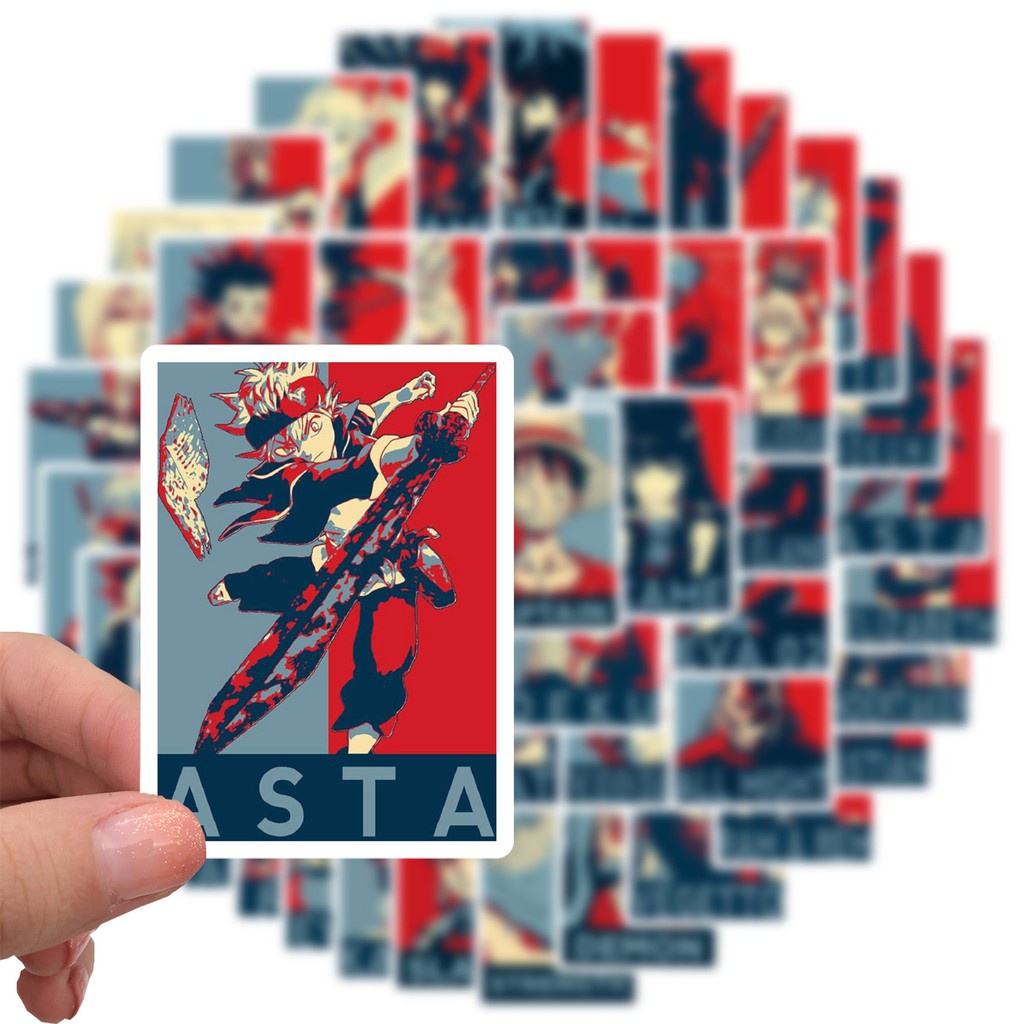 10/ 25/ 50 Tấm poster PVC họa tiết hoạt hình phong cách Nhật Bản dùng để trang trí đa năng