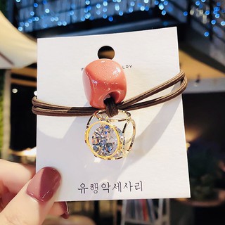 Dây thun cột tóc dễ thương, đính pha lê