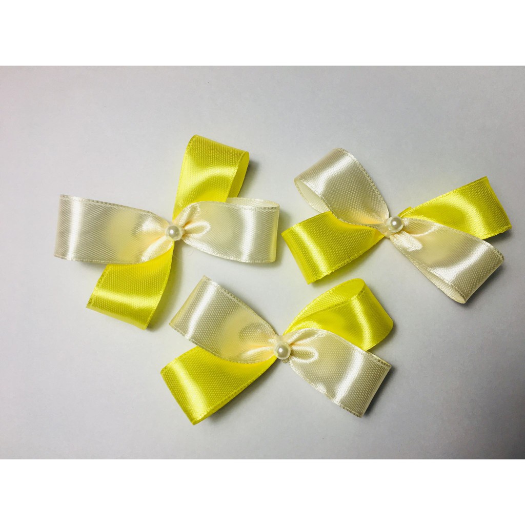 Nơ Trang Trí - Nơ Ruy Băng 7cm - Trang Trí Mũ Áo - Màu pha