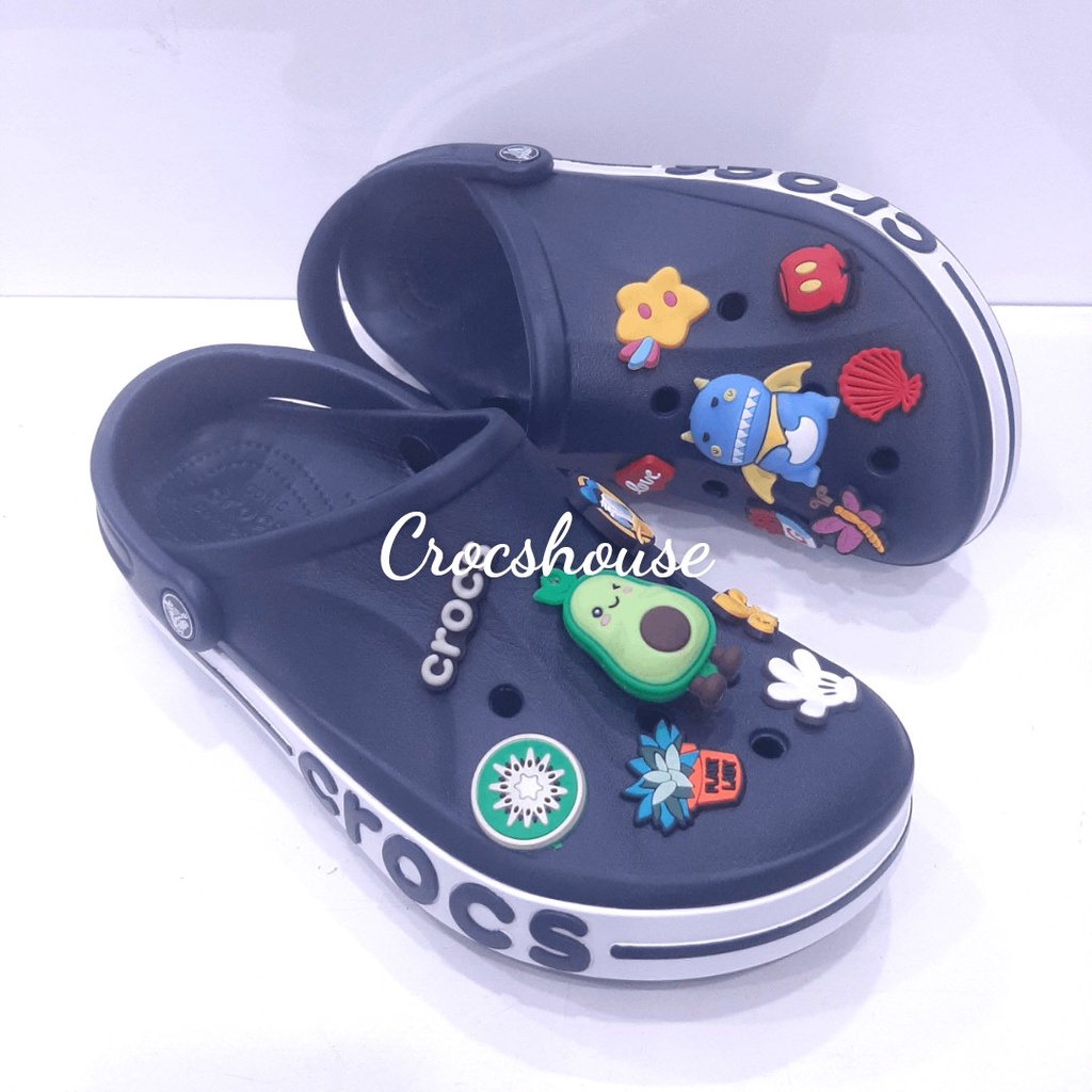 Dép crocs chính hãng, dép sục crocs baya nam nữ tặng kèm jibbitz gắn viền chữ - Crocs house