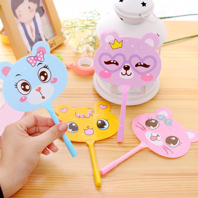 Bút Bi Kèm Quạt Nhựa Cầm Tay Cute 88236 Giao Hàng Nhanh