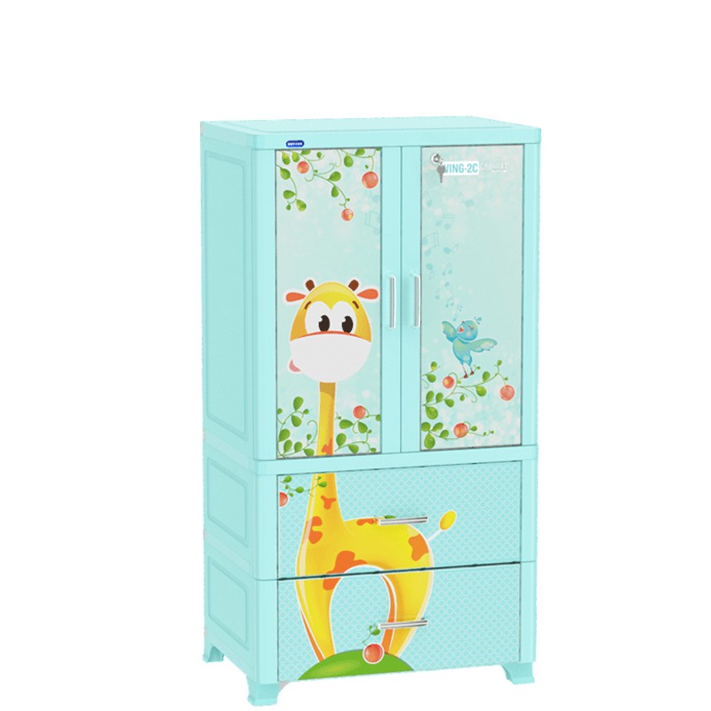 Tủ quần áo cao cấp WING 2C2N - 2 cánh trên, 2 ngăn dưới - Nhựa Duy Tân | BigBuy360 - bigbuy360.vn