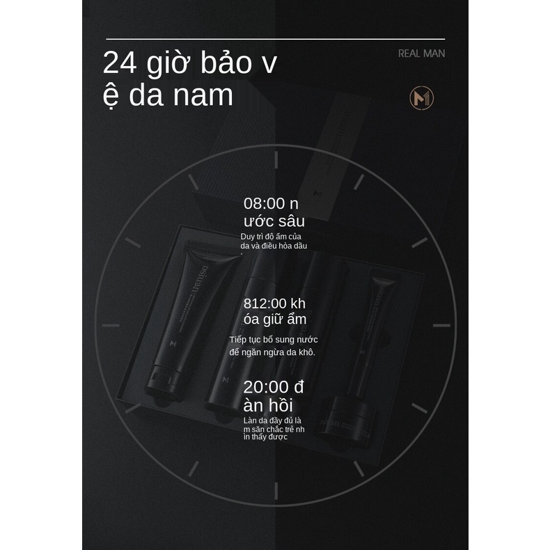 (Hàng Mới Về) Bộ 5 Sản Phẩm Chăm Sóc Da Kiểm Soát Dầu Dưỡng Ẩm Thu Nhỏ Lỗ Chân Lông Cho Nam