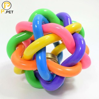 Đồ chơi bóng chuông bảy màu cho chó mèo 5.5cm - Đồ chơi cho chó mèo - P.Petshop