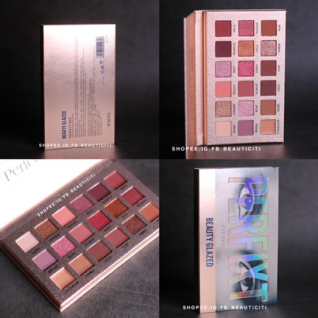 BẢNG PHẤN MẮT NHŨ LÌ 18 Ô BEAUTY GLAZED PERFECT MIX