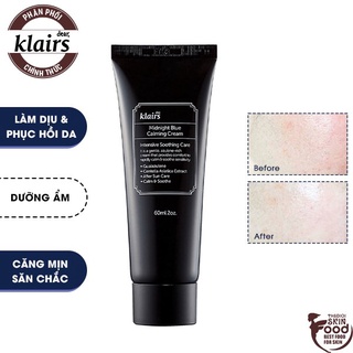 [Size 60ml] Kem Dưỡng Da Làm Dịu, Phục Hồi Da Ban Đêm Klairs Midnight Blue Calming Cream