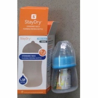 Bình sữa PP cổ hẹp StayDry 60ml