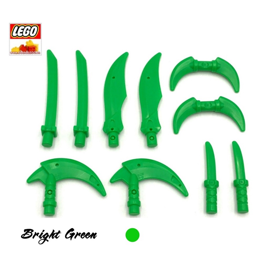 Phụ kiện 19: VŨ KHÍ Iego: Ninjago, Spiderman : Binh khí, Power Bursts, Weapon  #40598, #35032, #65726, #36083