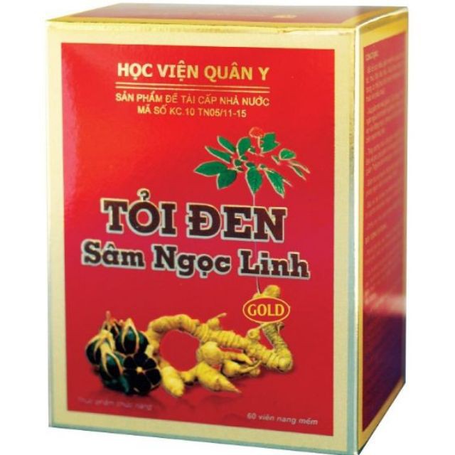 Tỏi Đen Sâm Ngọc Linh - Học viện Quân Y-Giảm đường huyết, chống tăng huyết áp, giúp phòng ngừa biến chứng tiểu đường.