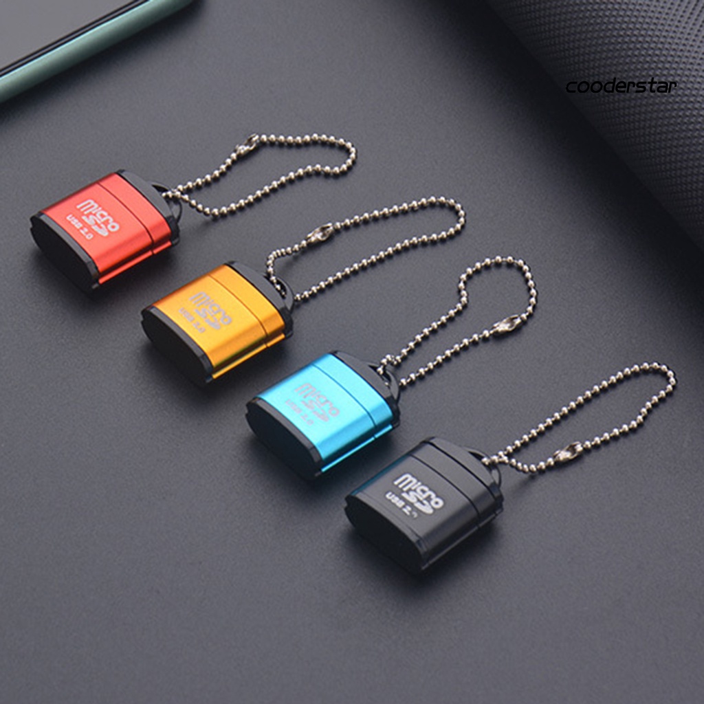 Đầu đọc thẻ nhớ USB TF tốc độ cao bằng hợp kim nhôm tiện dụng