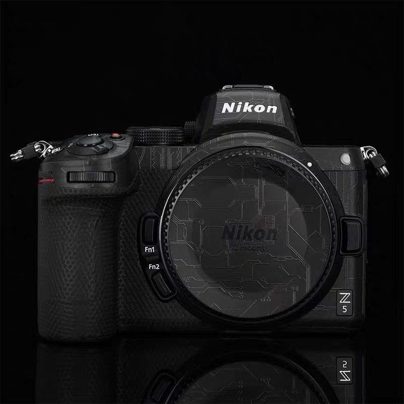 Miếng Dán Skin Máy Ảnh 3M - Mẫu Mạch điện đen vân nổi- Cho máy ảnh Nikon Z50/ Z5/ Z6/Z7/ Z6II/ Z7II...