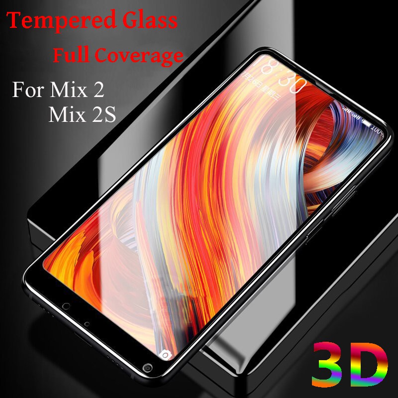 Kính cường lực bảo vệ toàn màn hình cho Xiaomi Max 3 Max 2 Mix 2 Mix 2s kèm phụ kiện làm sạch