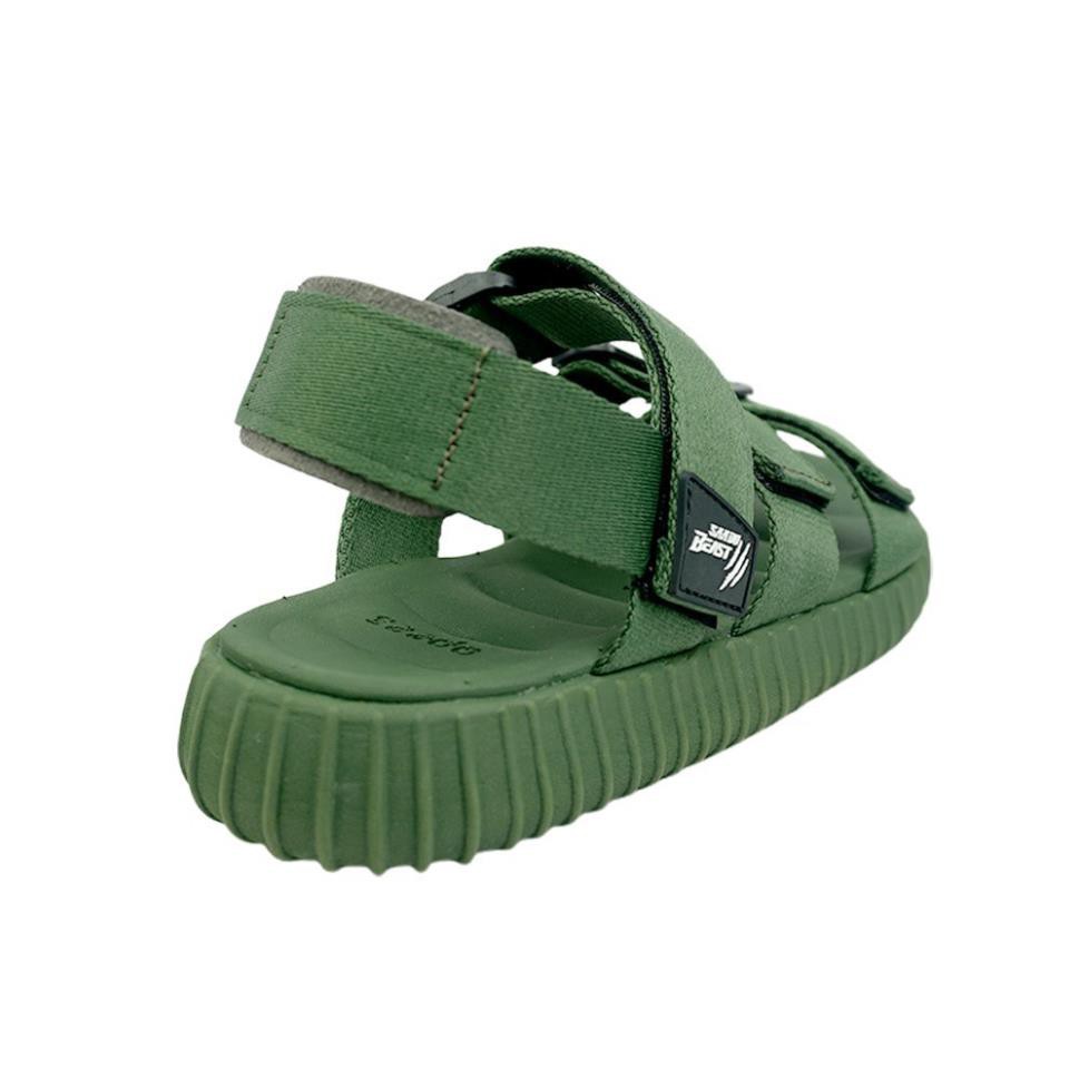 giảm sandal nam [SAADO Vietnam] Giày Dép Sandal SAADO - BE01 - MOSSY GREEN WOLF -az1