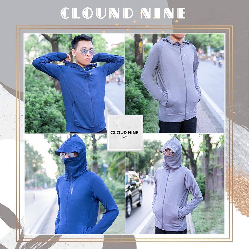 Áo chống nắng nam, áo khoác đi nắng loại thông hơi thoáng mát