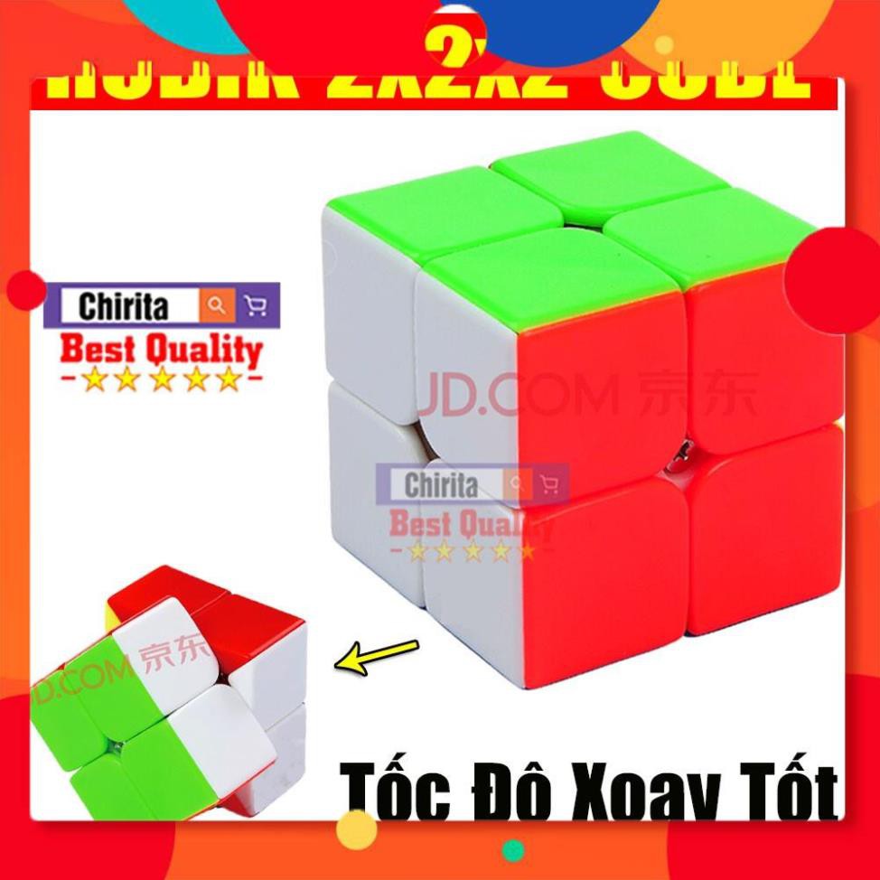 Rubik 2x2 Magic Cube Mặt Đỏ - Rubik 2x2x2 Biến Thể - Tốc Độ Xoay Mượt -Giúp Phát Triển Tư Duy