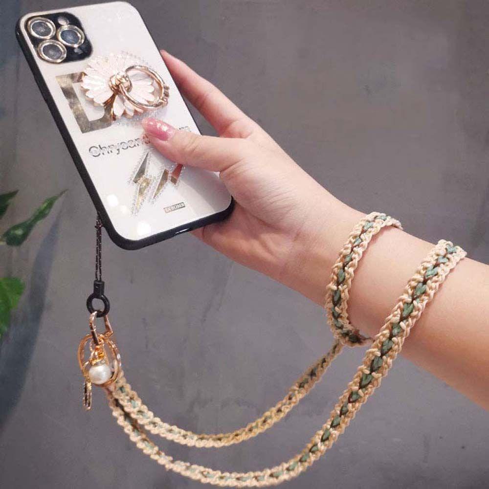 Dây Đeo Điện Thoại / Chìa Khóa / Thẻ ID Bằng Len Bện Chống Thất Lạc