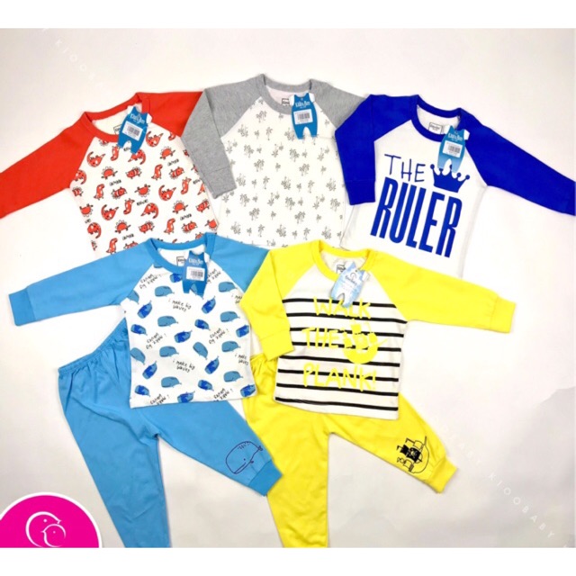 bộ dài tay raplan cho bé trai kioo bim