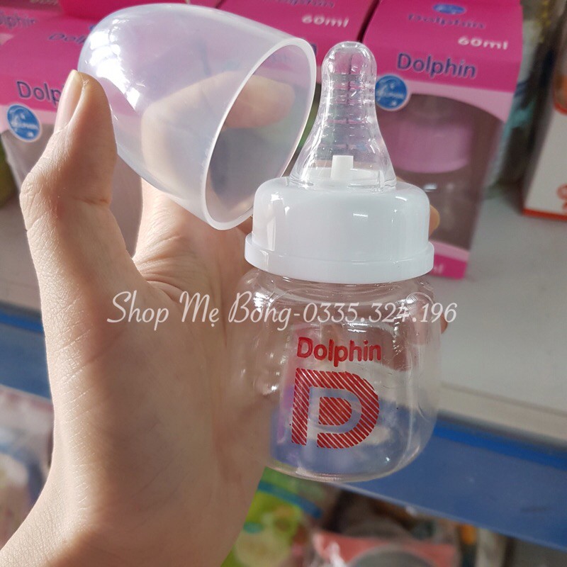 Bình sữa sơ sinh Dolphin dung tích 60ml