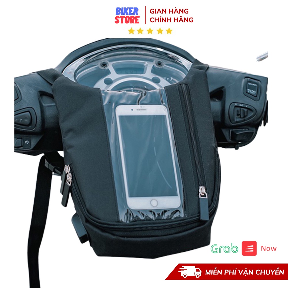 Túi Treo Đầu Xe Máy Công Nghệ Tiện Dụng Xem Bản Đồ, Có Sạc, Đựng Đồ, Đi Phượt, Chạy Grab, Ship Hàng