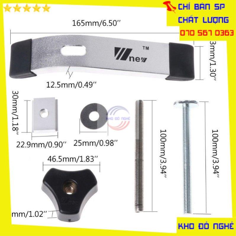 VAM KẸP GỖ NHANH GẮN RAY TRƯỢT NHÔM_ DỤNG CỤ ĐỒ CHẾ MÁY PHAY MÁY CƯA BÀN MINI CẮT GỖ LÀM THỢ MỘC DIY QE036 KDNTP