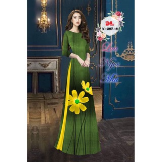 Vải áo dài in hoa