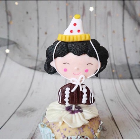 đồ trang trí bánh [FREESHIP❤️] tượng silicon CHỦ ĐỀ ÔNG BÀ nặn thủ công