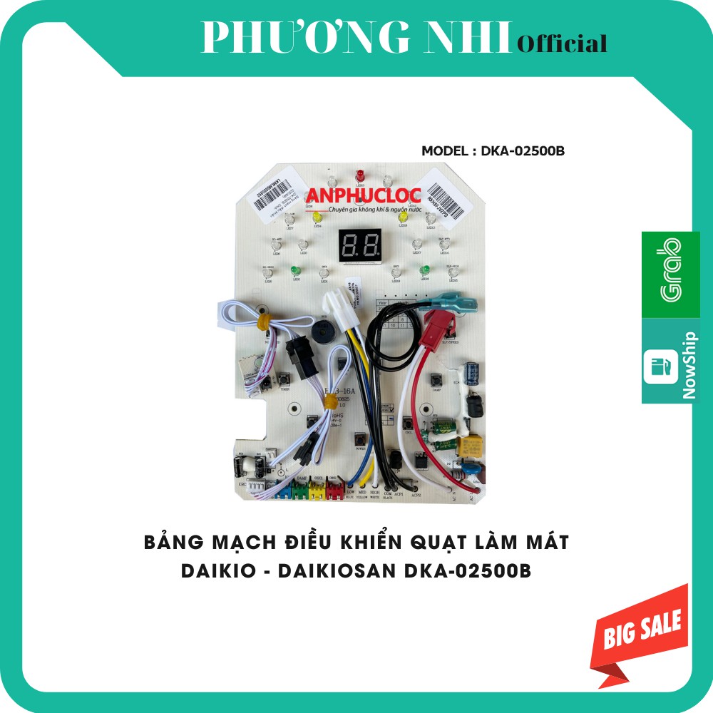 MẠCH ĐIỀU KHIỂN QUẠT LÀM MÁT DAIKIOSAN/ DAIKIO DKA-02500B [ GIAO NHANH 2H HCM]