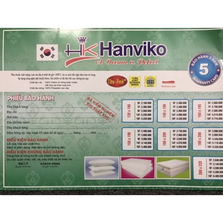 ĐỆM BÔNG ÉP HÀN QUỐC HANVIKO CAO CẤP Ruột bông tinh khiết kháng khuẩn có độ êm ái khi sử dụng bảo hành dài lâu