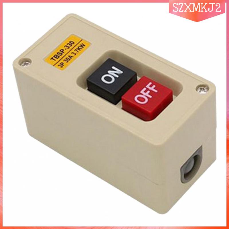 1 Công Tắc Nhấn / Tắt Nguồn Chống Nước szxmkj2 TBSP-330 3P 30A