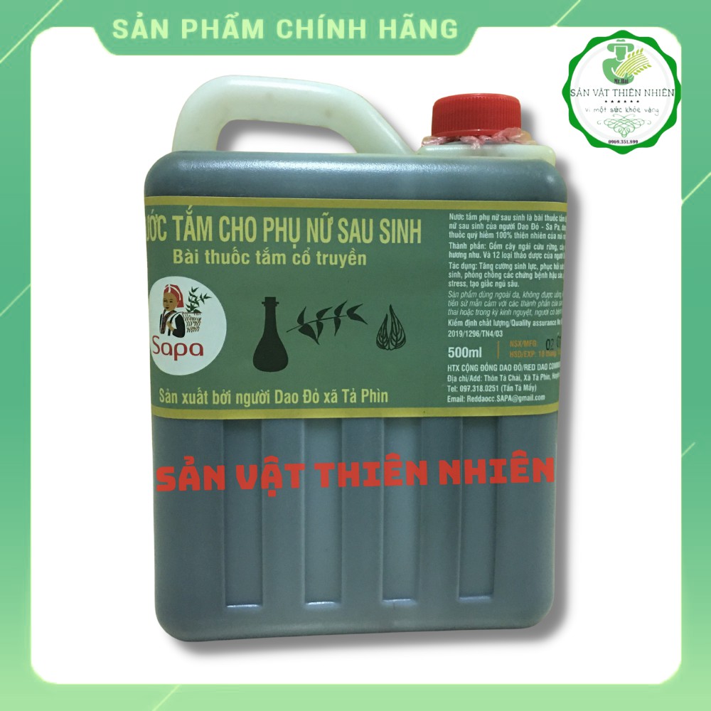 [Giá tận gốc] Nước tắm Dao Đỏ Sapa sau sinh (2lit) cô đặc phục hồi sức khỏe phụ nữ sau sinh hiệu quả 100% tiện dụng