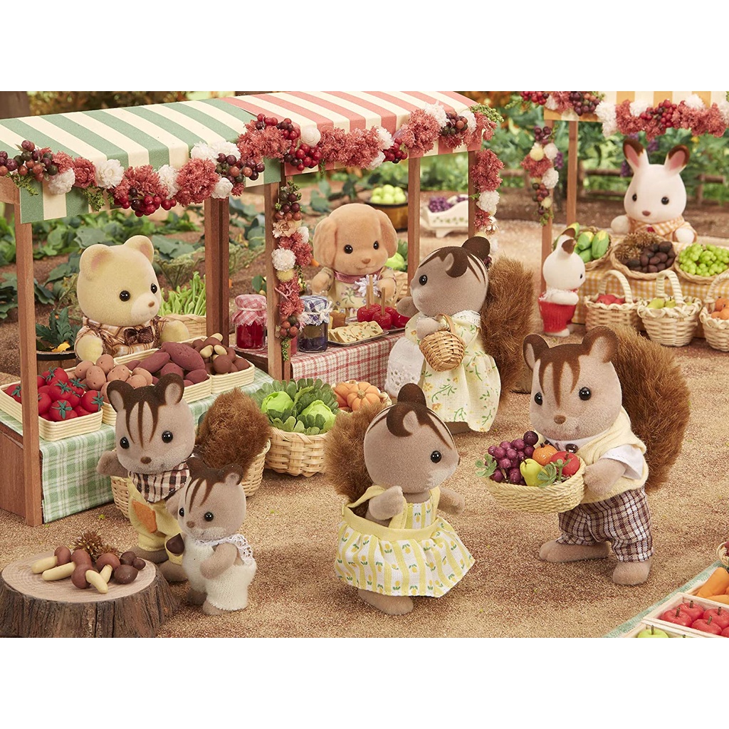 Sylvanian Families Gia Đình Sóc Nâu Walnut Squirrel Family