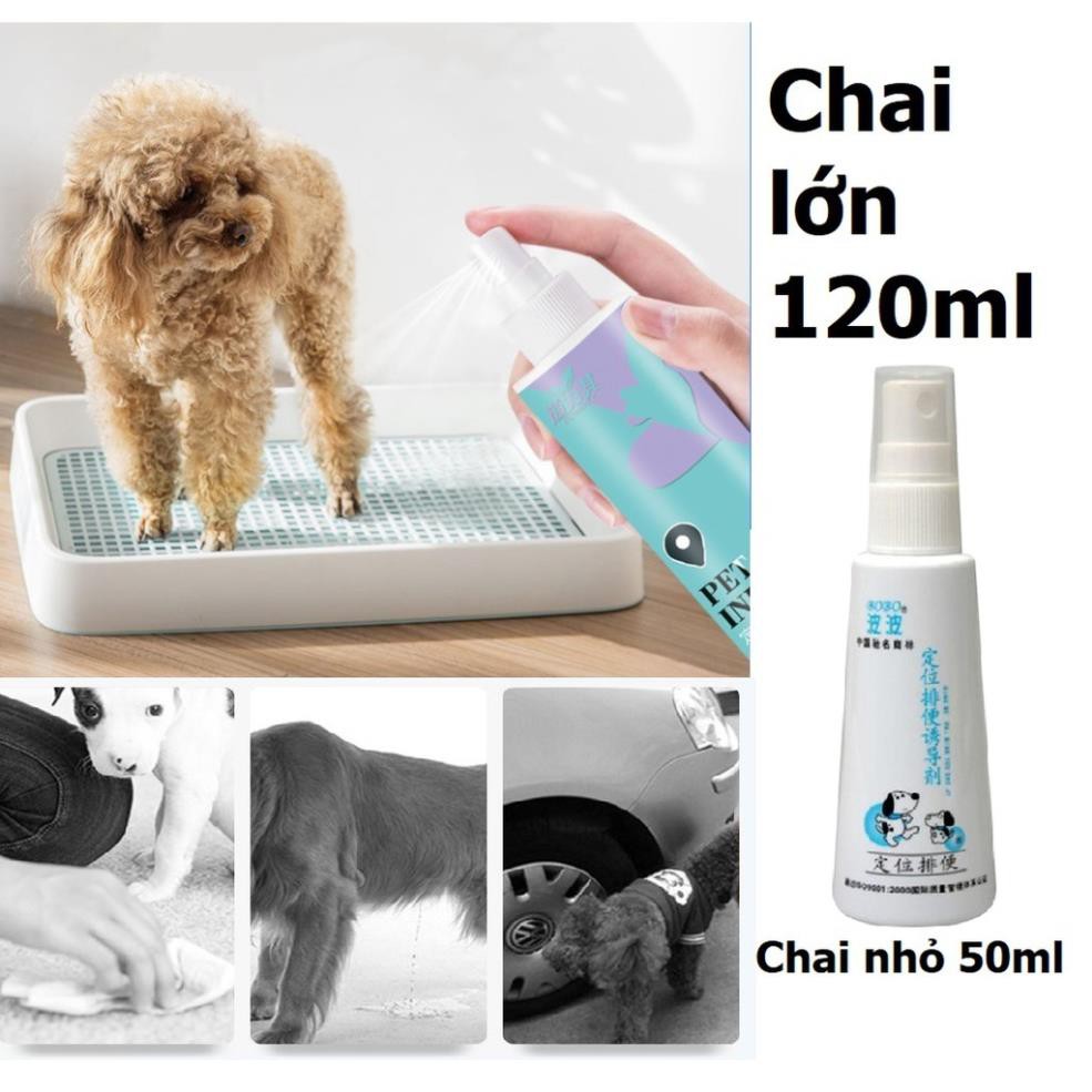 Hanpet.GV- {2 loại} Xịt hướng dẫn đi vệ sinh BoBo loại thế hệ mới- Xịt Bobo giúp chó mèo vệ sinh đúng chỗ