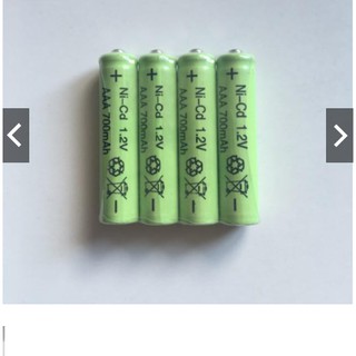 Bộ 4 viên pin sạc aaa 700mah niken-cadmium + tặng bộ sạc usb