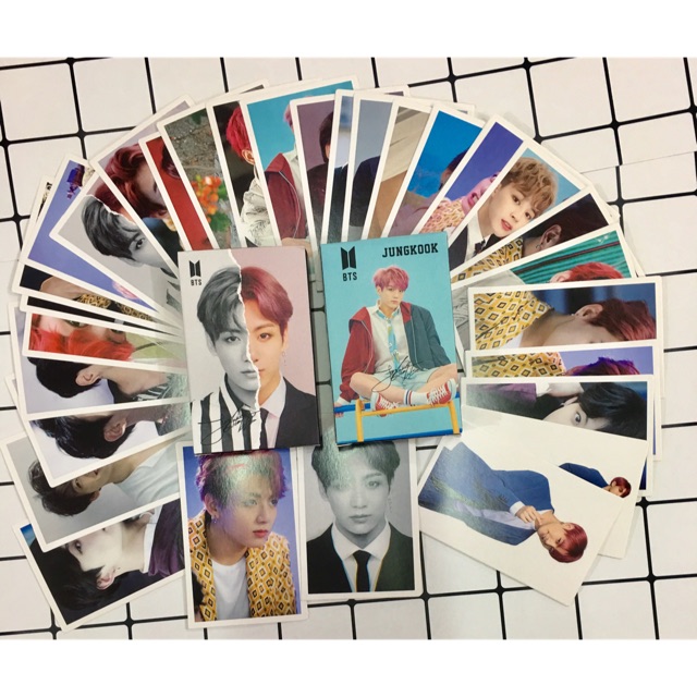 Lomo card JUNGKOOK gồm 30 tấm ảnh khác nhau trong 1 hộp
