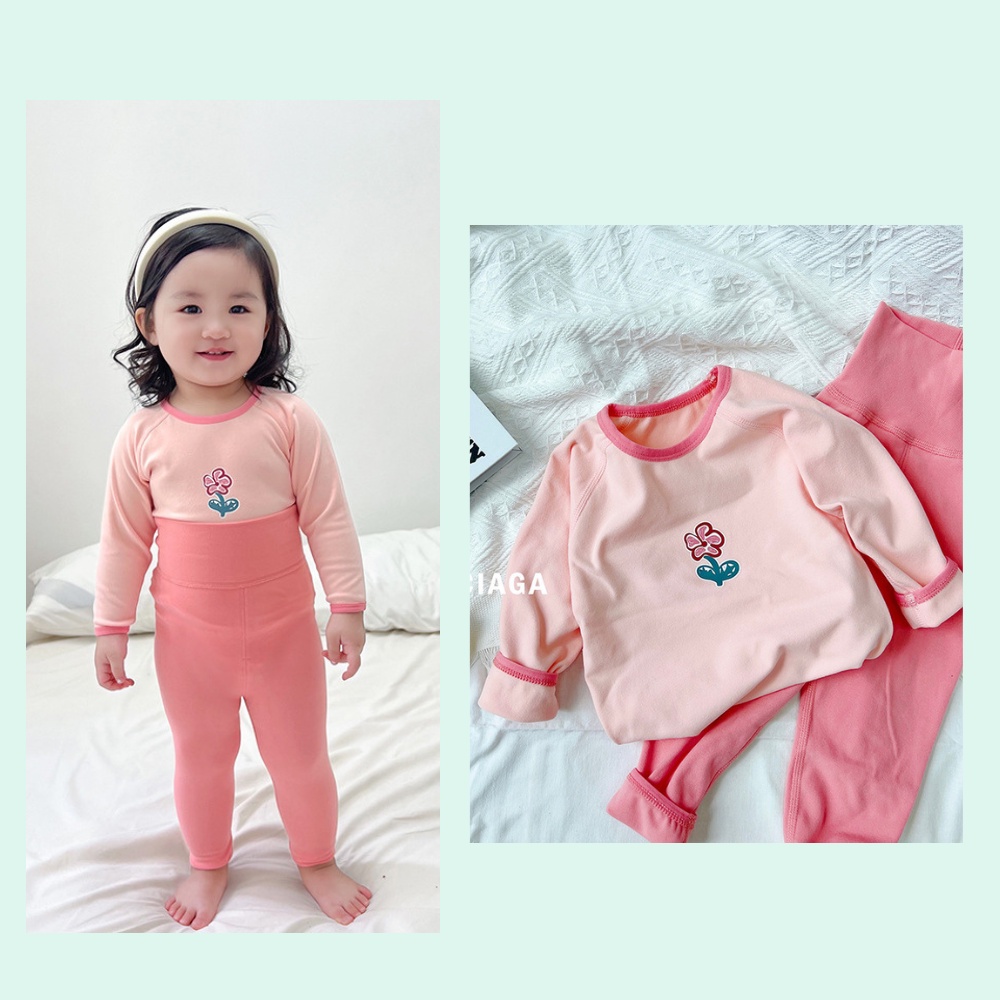 Đồ Bộ Cho Bé Trai, Gái Dài Tay Thu Đông - Bộ Ngủ Cho Bé Cotton Nỉ Co Giãn Tốt Mã BN -05 (Ảnh - Video Thật)