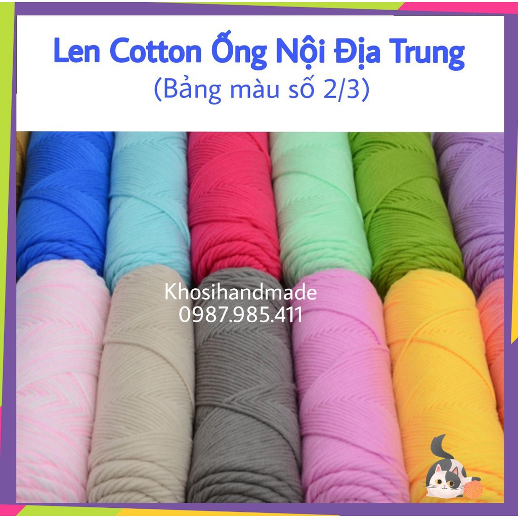Len Cotton Ống Nội Địa Trung/ Len Cotton Love (Bảng Màu Số 2/2)