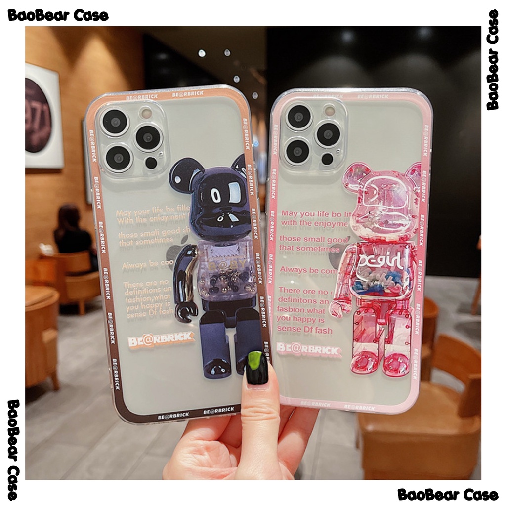Ốp Bearbrick Iphone 13promax , 13pro , 13, 12promax, 12pro, 12, 11promax, 11pro, 11, Xr, Xsmax, Xs, X, 7/8plus Free Ship