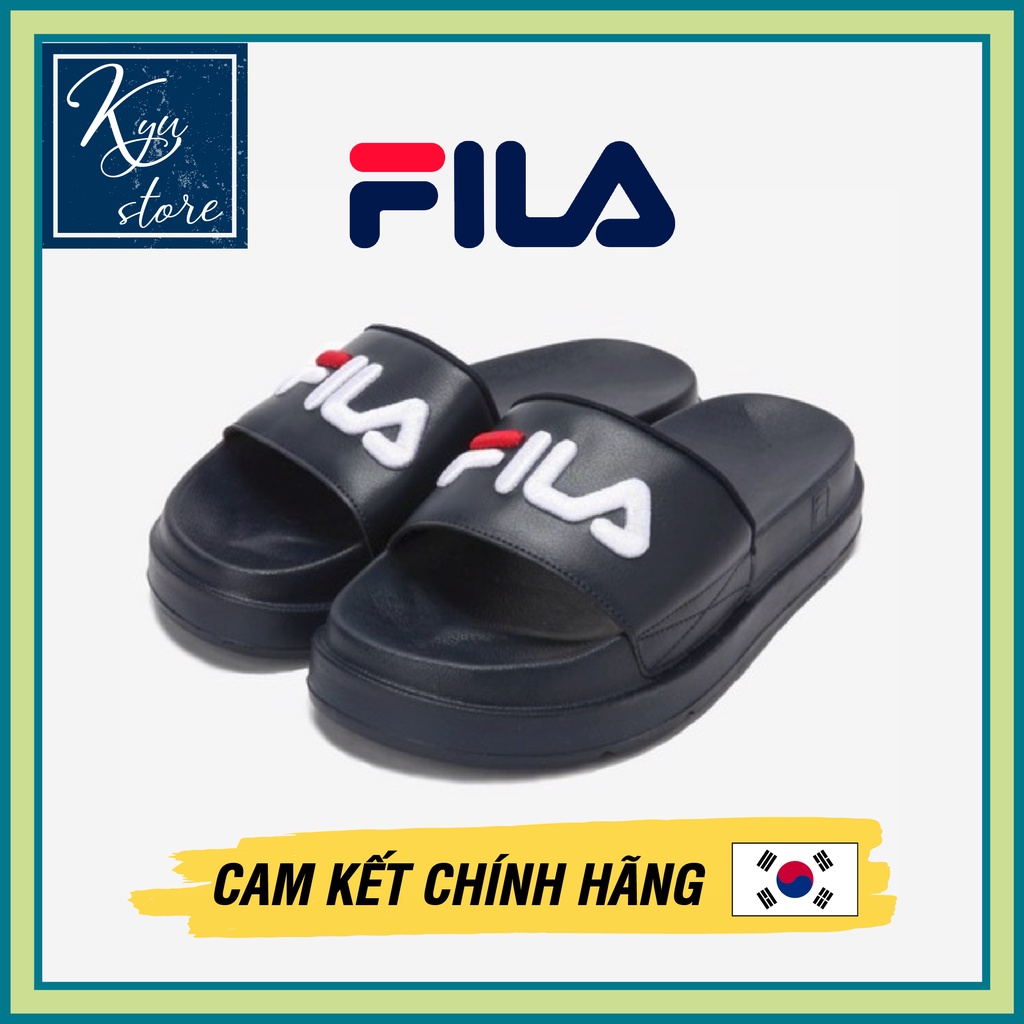 FILA - Dép quai ngang thể thao FILA Drifter Jackdup Black Nam nữ