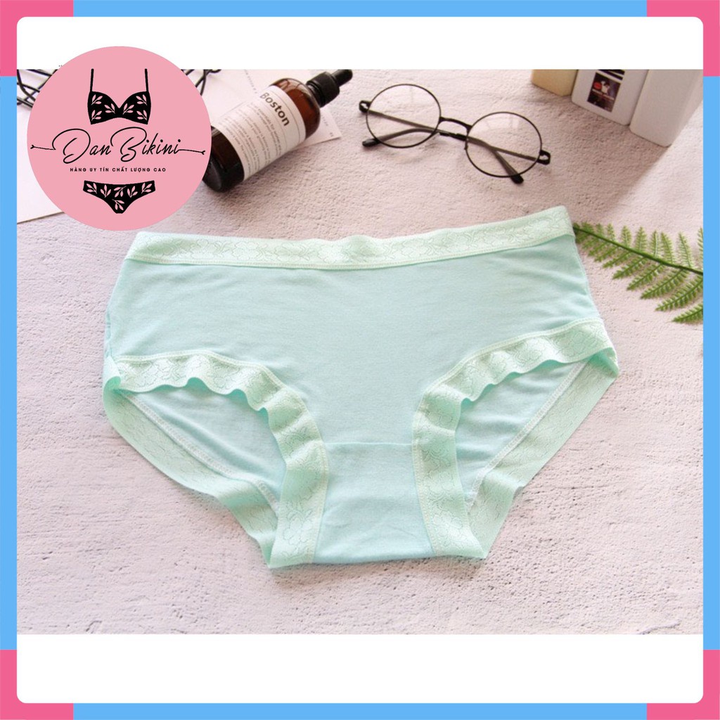 Quần Lót Nữ - Quần Lót Nữ kháng khuẩn mềm mại - vải sợi tre viền ren siêu co giãn thoáng mát DAN STORE Mã 3532