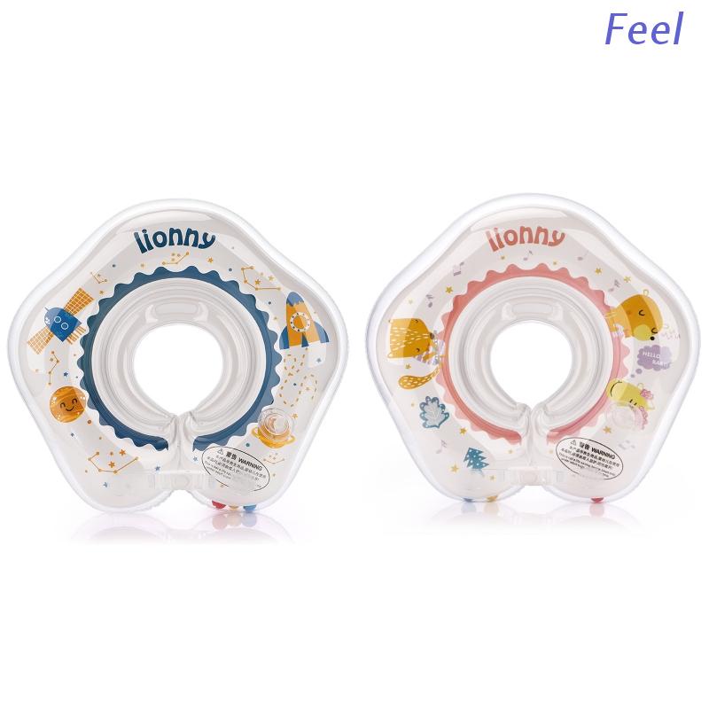 Phao Bơi Đeo Cổ Cho Bé 0-8 Tháng Tuổi Bơm Hơi An Toàn