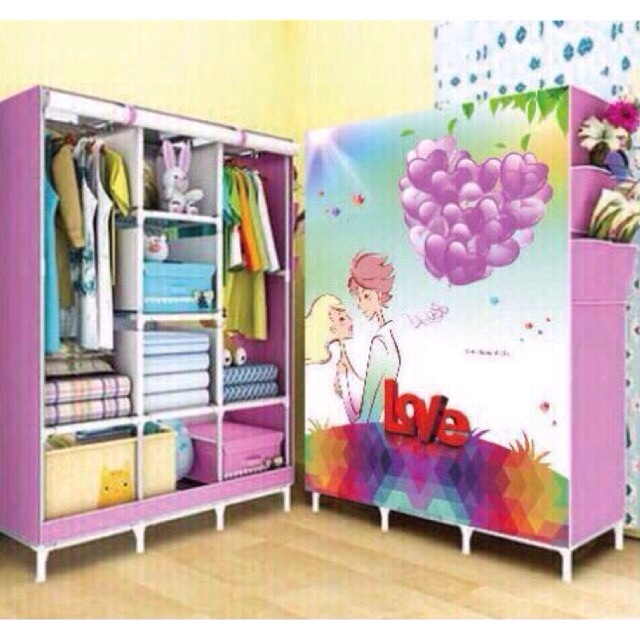 Tủ vải 3D 3 buồng 8 ngăn
