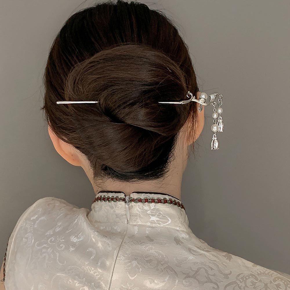 Trâm Cài Tóc Phối Tua Rua Phong Cách Trung Hoa Ngọt Ngào WMES15H