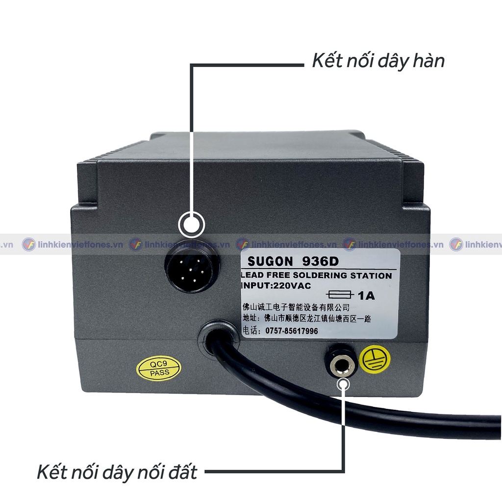 Máy hàn Sugon 936D, 70W, 200-500 độ