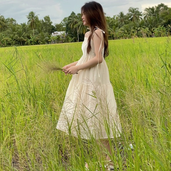Váy hai dây tiểu thư , đầm babydoll ulzzang siêu cute PLD55