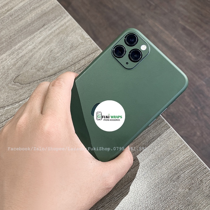 Tấm Dán Skin mặt sau Midnight Green Full Viền Note8 Note9 Note10 Note10+ Note10Lite ZFlip S20 S20Ultra S20+ S10