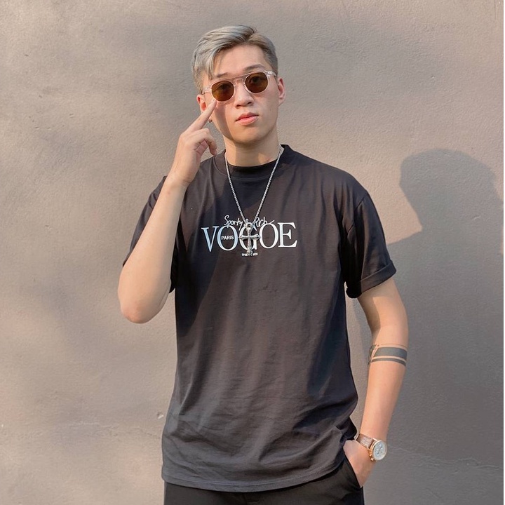 Áo thun nam nữ unisex VOGE bigsize áo phông vải cotton co giãn thoáng mát mềm mịn basic tay ngắn có size lớn đến 90kg